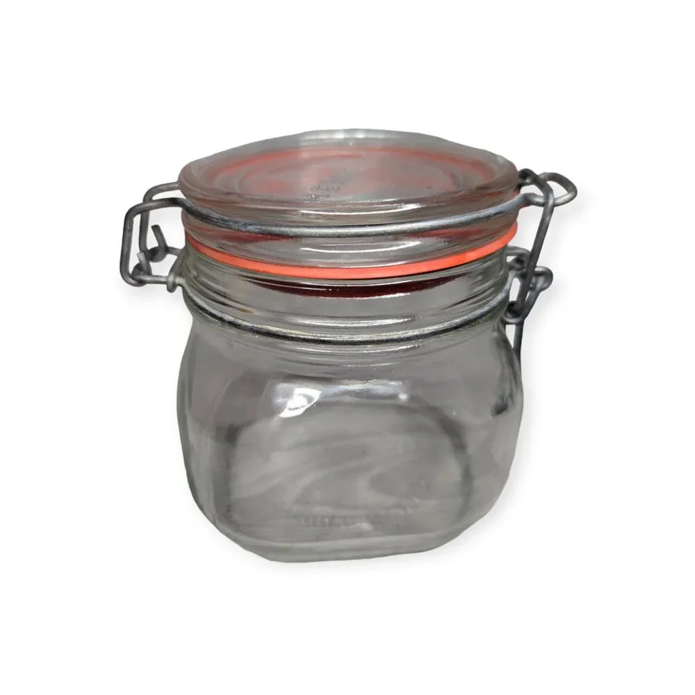 Vintage Hermetic Glass Storage Canning Jar 500ml Made in England
